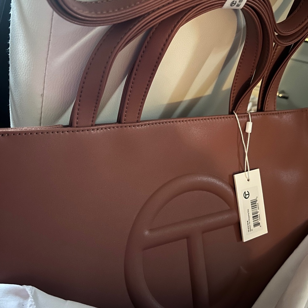 Brand New Medium Size Tan Telfar Bag